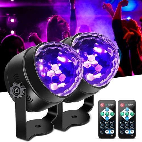 Disco kugel set 6w - uv-disco-kugel, 2