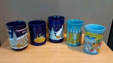 5 x Weihnachtsmarkt Glühwein Tasse Becher