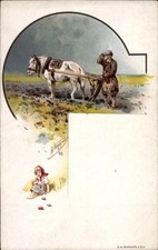 Künstler Ak Landwirtschaft