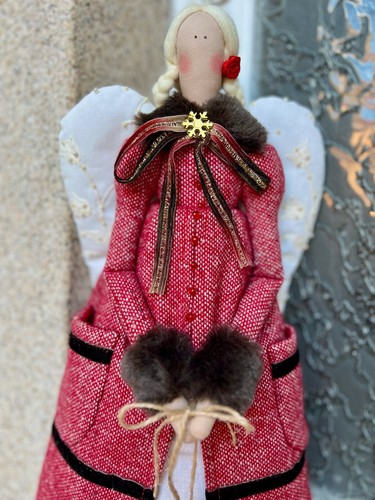 Tilda vintage winter engel - vintage,