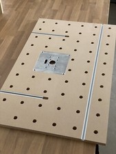 Multifunktionstisch Frästisch  MDF Lochrasterplatte Oberfräse CNC gefr Werkstatt