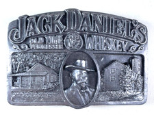 F8/25 - Jack Daniels Metall Gürtelschnalle Vintage 1989 rare