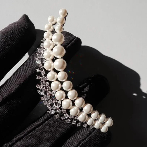 Elegante perle weiß diamant - perle,