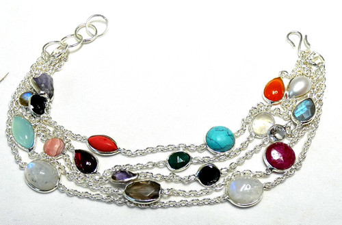 Edelstein armband 925 - 🌈,