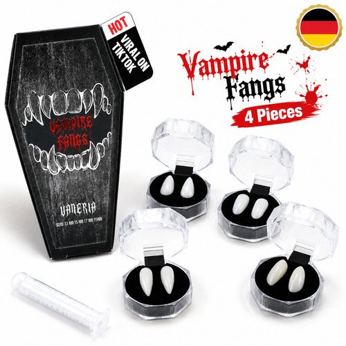 Pairs vampir zähne kit 4 - zähne,