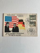 Historic JFK & Adenauer Signed Postcard – Germany Visit 1963, White House Letter