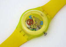 YELLOW LACQUERED - Swatch NEW GENT - SUOJ100 - Neu und ungetragen