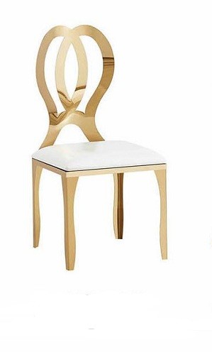 Lehn stuhl massiv edelstahl - lehn,