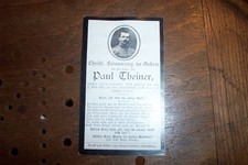 Soldatensterbebild paul theiner galizien 1915 echtfoto sterbebild schlanders WK1