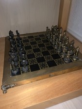 Massives Messing-Schachspiel