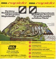 ARNOLD RAPIDO 1965 Katalog Blatt Das internationale Modellbahn-Programm D aa