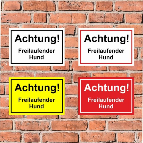 Schild hund achtung - schild,