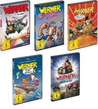 5 DVDs *  WERNER  -  SET MIT ALLEN 5 FILMEN   #   NEU OVP +