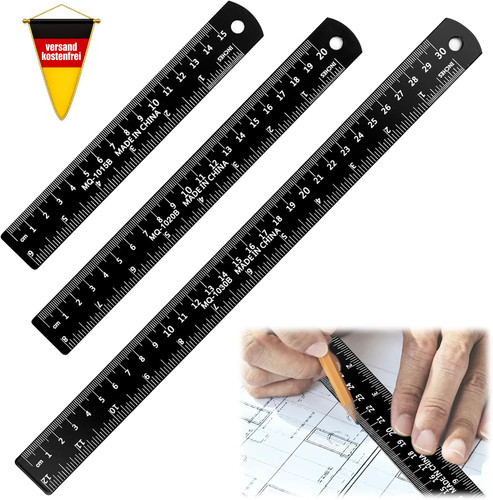 Metall lineal set 30 - metall, cm