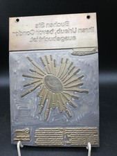 Metallrelief Druckplatte