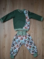 Set, Pumphose, Babyhose + Pulli Gr.80,  Neu,Handmade, Baumwoll Jersey 