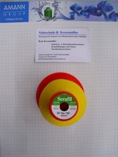 Serafil AMANN 20 er  gelb FB 113  600 Meter Nähgarn Reißfest sehr starker Faden