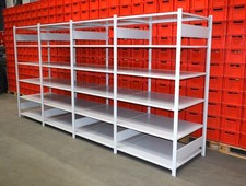 Schulte Fachregal Länge 4095 mm Fachbodenregal Schwerlastregal Lagerregal