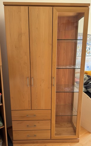 Schrank erle massiv mit - schrank,