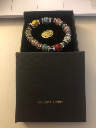 Murano glas armband - glas:, neu
