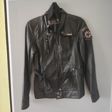 Khujo Jacke Damen Übergang Gr. S Schwarz Lissy Jacke Reißverschluss 