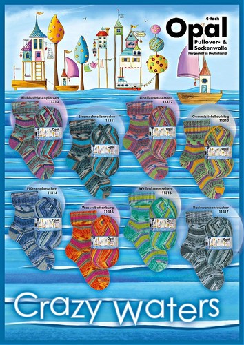 100g sockenwolle opal crazy - 100g,