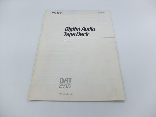 Sony dtc 670 - sony,