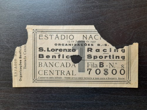 Rare ticket benfica san - ticket, v