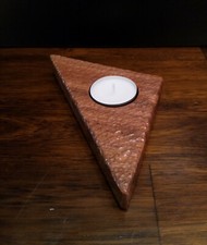 Teelichthalter Kerzenhalter Holz Cumaru Handwerkskunst rustikal Deko Geschenk