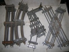 Bing Uhrwerk Schienen Spur 1 Blech 20 Schienen 3 Kreuzungen 2 Weichen Speicher