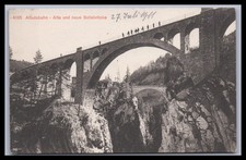 Ansichtskarte Albulabahn / Alte und neue Solisbrücke - Schweiz