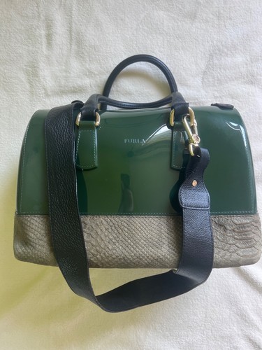 Furla handtasche dunkelgrün - furla,