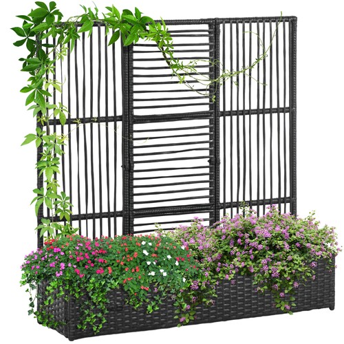 Polyrattan hochbeet mit - polyrattan,