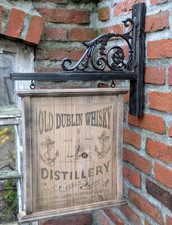 PUB SIGN HÄNGESCHILD OLD DUBLIN WHISKY DISTILLERY WHISKEY SCHILD BAR NEU