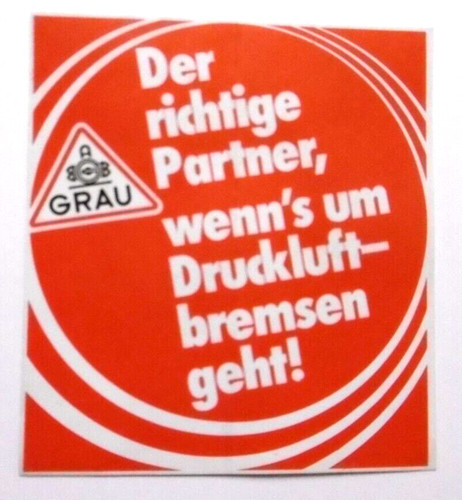 Werbe aufkleber grau bremse - grau,