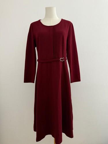 Vintage damenkleid bordeaux - vintage,