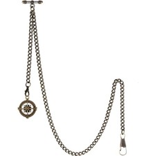 Taschenuhrkette mit bar - mit, t-bar