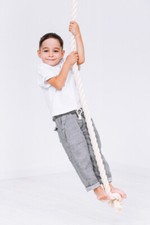 JEFLEX Kletterseil für Kinder Turnseil für Kletterwand & Spielplatz 230cm Seil 