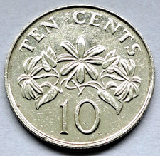 Singapur 10 Cents 1991