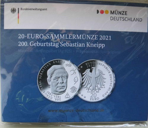 Euro 2021 silber - silber, 200