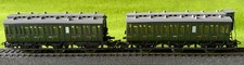 Märklin - 4004 + 4005 - 2x Abteilwagen 330/1  2. Kl + 2x mit Bremserhaus in OVP