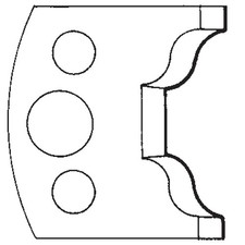 Scheppach Profilmesser Paar