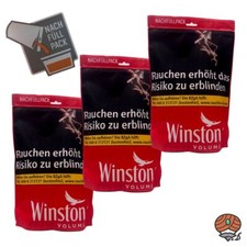 Winston Volume Red/Rot Tabak Nachfüllpack 3x 195g Beutel