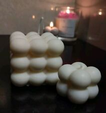 Bubble Cube Kerze (groß + klein) | Sojawachs | Duft