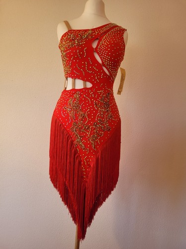 Latein turnierkleid rot - latein,