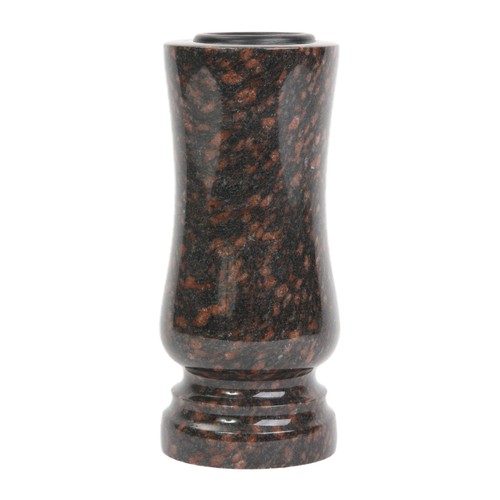 Grab vase granit - granit, ruby