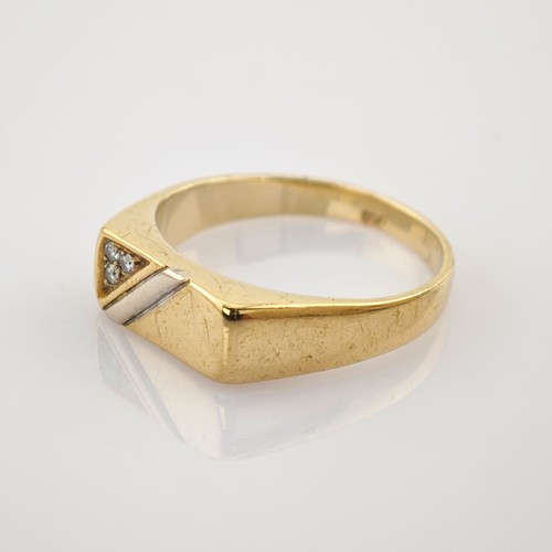 Klassischer gold herrenring - klassischer,