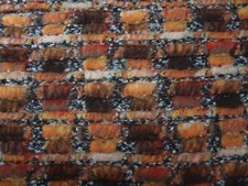 Strickstoff braun-orange