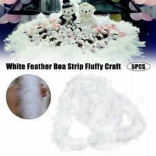 5X 2M Weihnachtsbaum Feder Boa Streifen Band Girlande Hochzeit Schnee Xmas Dekor