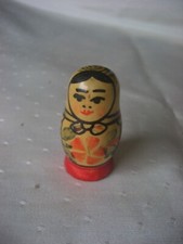 Kleine Matroschka Babuschka Russische Holzpuppe für den Setzkasten 4cm